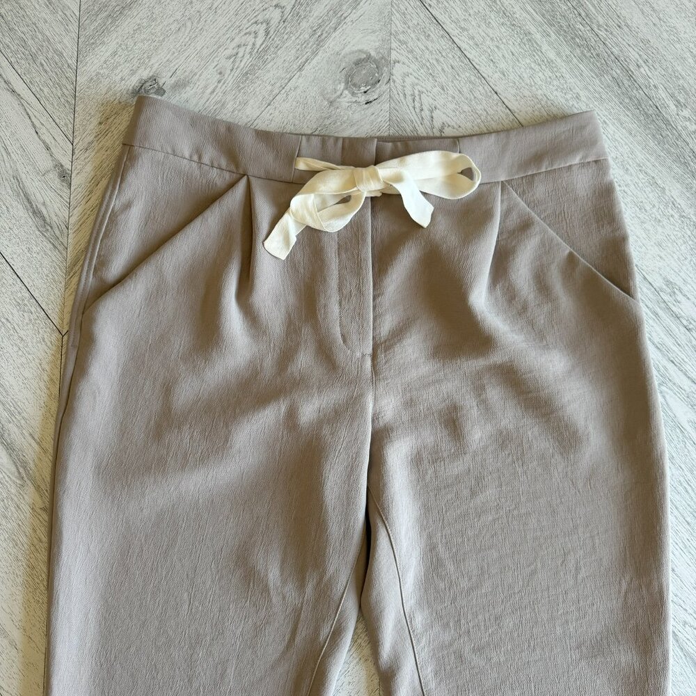 Aritzia | Wilfred Allant Pant in Taupe Grey - Size 12 - Picture 3 of 11
